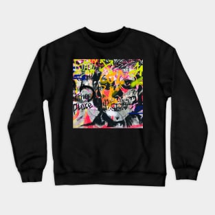 Graffiti Face by LowEndGraphics Crewneck Sweatshirt